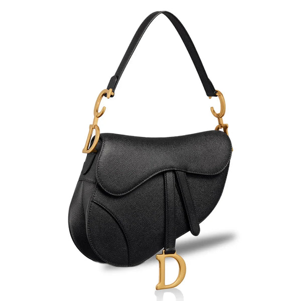 Di*r Small Saddle Bag Grained Calfskin