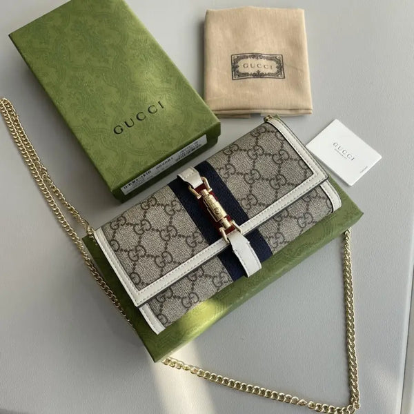 GU**I JACKIE 1961 CHAIN WALLET