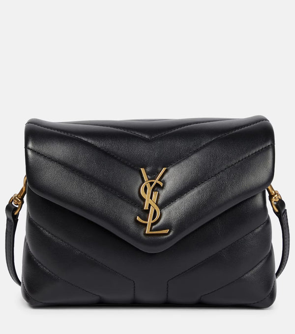 Loulou Toy leather shoulder bag in gold hardware