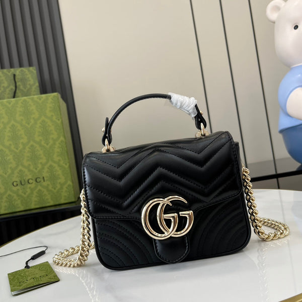 Gu**i GG Marmont Mini Top Handle Bag